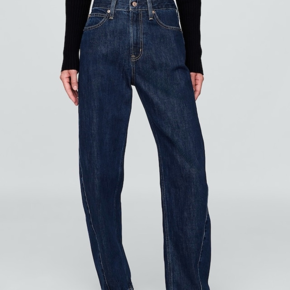 GAP Dark Blue Barrel Jeans